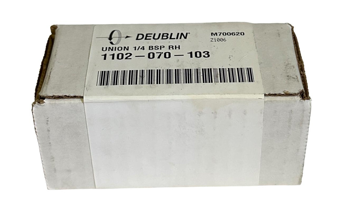 NEW SEALED DEUBLIN 1102-070-103 / 1102070103 ROTARY UNION 1/4'' BSP RH RADIAL
