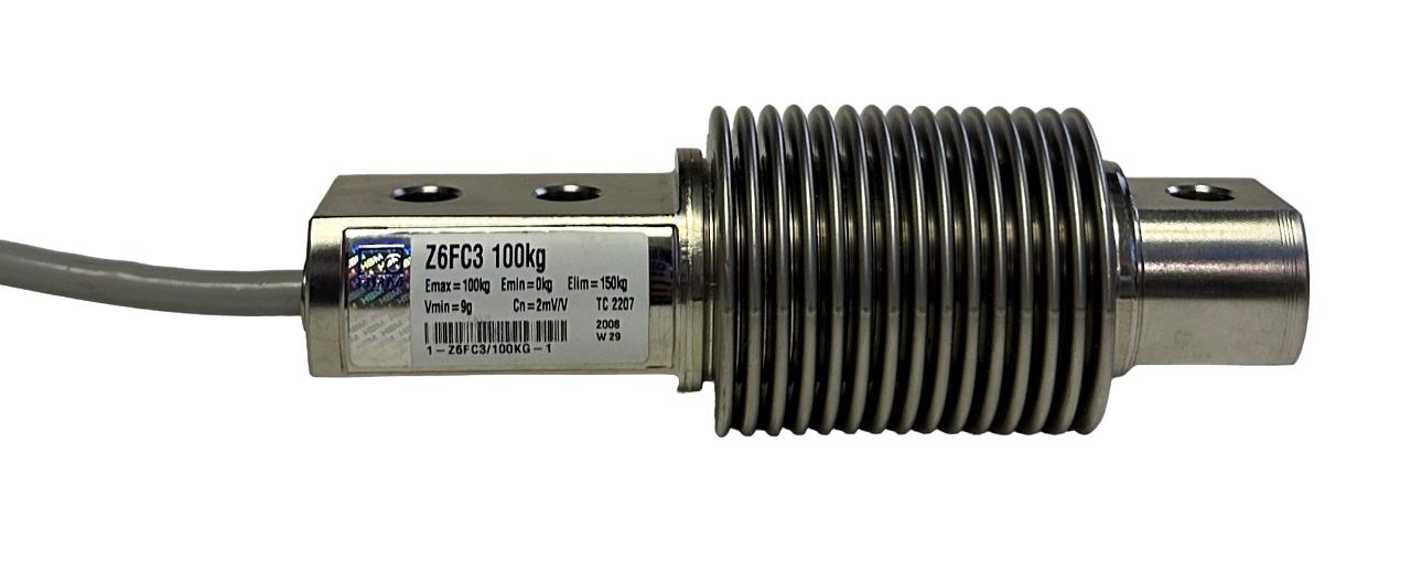 NEW HBM 1-Z6FC3/100KG-1 / Z6FC3 100kg LOAD CELL 100KG CAPACITY RATING 2mV NNB