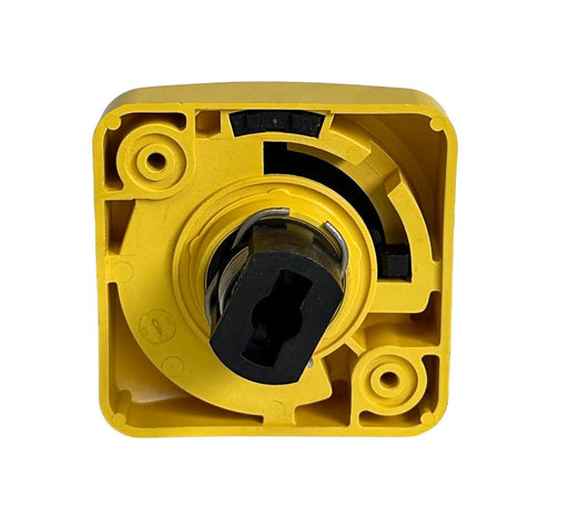 NEW ALLEN BRADLEY 194R-HS1E /A OPERATING HANDLE RED/YELLOW W/ DEFEATER 194RHS1E