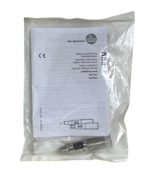 NEW IFM EFECTOR OGT-FPKG/US100 / OGT300 DIFFUSE REFLECTION SENSOR 10-36VDC 200mA