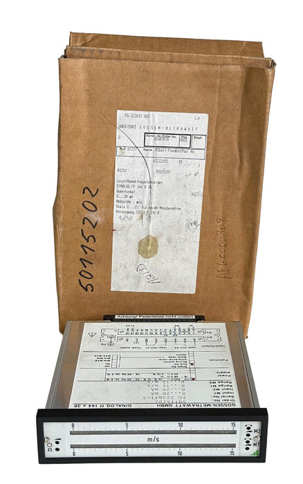 NEW GOSSEN-METRAWATT GMBH DINALOG ff 144 x 36 110-240V DUAL BAR MEASURING UNIT