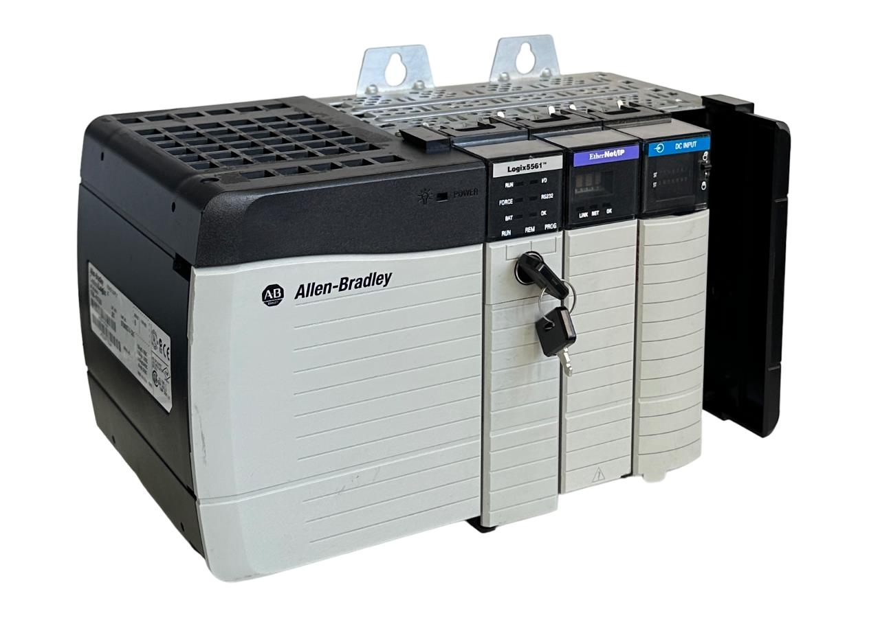 ALLEN BRADLEY ControlLogix Logix5561 PLC SYSTEM 1756-L61 /B 1756-ENBT /A 4-SLOT