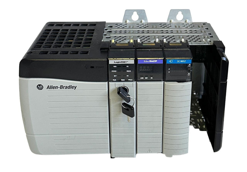 ALLEN BRADLEY ControlLogix Logix5561 PLC SYSTEM 1756-L61 /B 1756-ENBT /A 4-SLOT