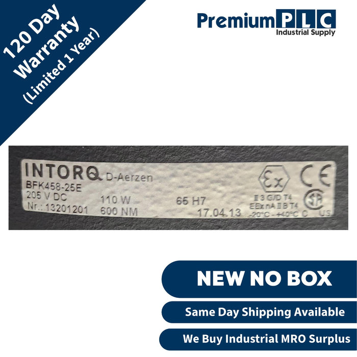 NEW INTORQ LENZE BFK458-25E  BRAKE STATOR 205VDC, 110W, 600 NM NR. 13201201
