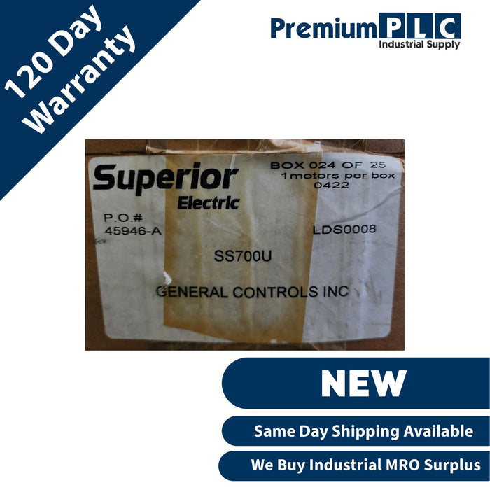 NEW SUPERIOR ELECTRIC SLO-SYN SS700U SYNCHRONOUS MOTOR 1-PHASE 120VAC 1.1AMPS