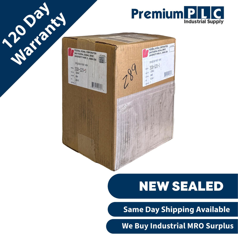 NEW FEDERAL SIGNAL 31X-120-3 / 31X1203 EXPLOSION PROOF HORN SER. C 120VAC GRAY