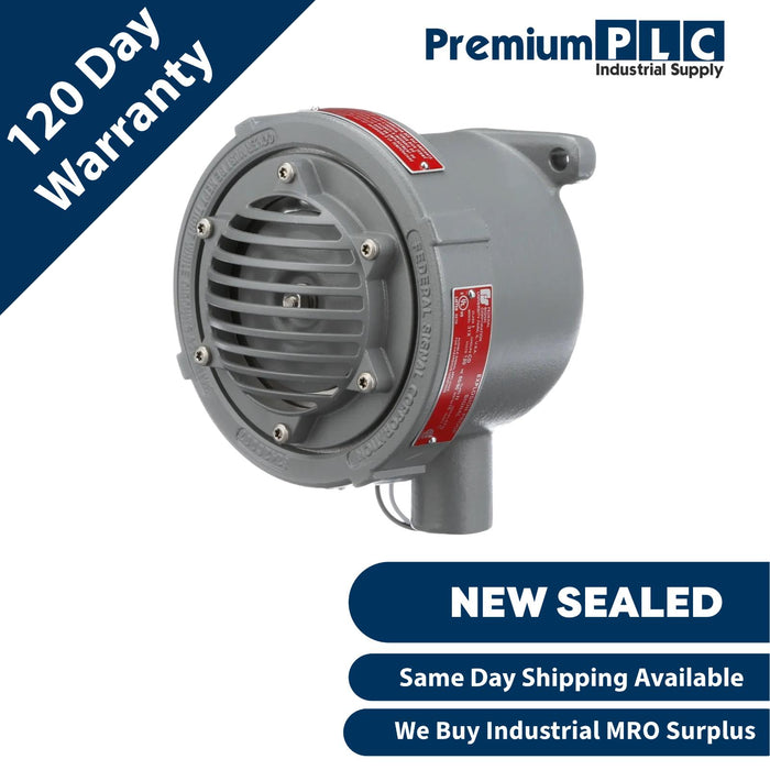 NEW FEDERAL SIGNAL 31X-120-3 / 31X1203 EXPLOSION PROOF HORN SER. C 120VAC GRAY