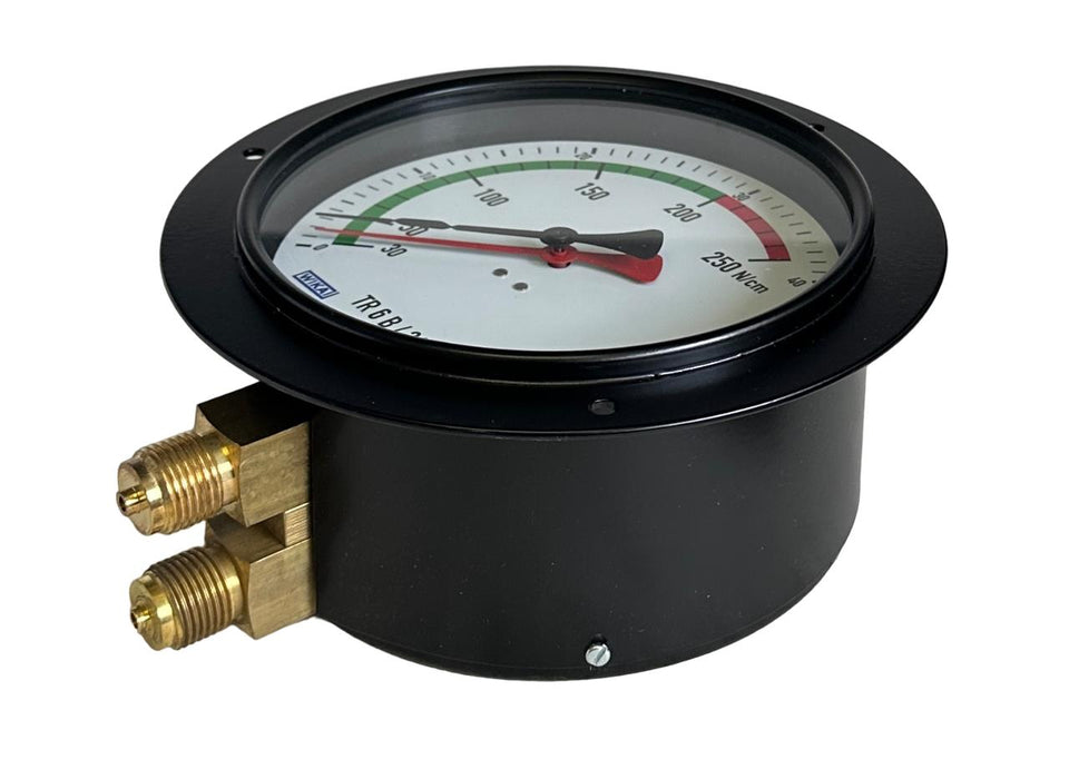 NEW WIKA 52849671 N/cm GAUGE TR 6 B / 240 711.12 6'' 60BAR / 30-250N/cm2 2xG1/2B