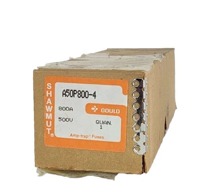 NIB GOULD MERSEN SHAWMUT A50P800-4 FUSE A50P8004, 800A, 500V