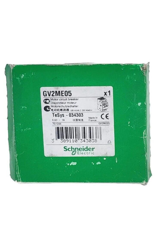 NIB SCHNEIDER ELECTRIC GV2ME05 MOTOR CIRCUIT BREAKER 0.63-1A