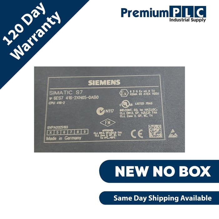 NEW SIEMENS 6ES7416-2XN05-0AB0 SIMATIC S7-400 CPU 416-2 6ES7 416-2XN05-0AB0 NSNP