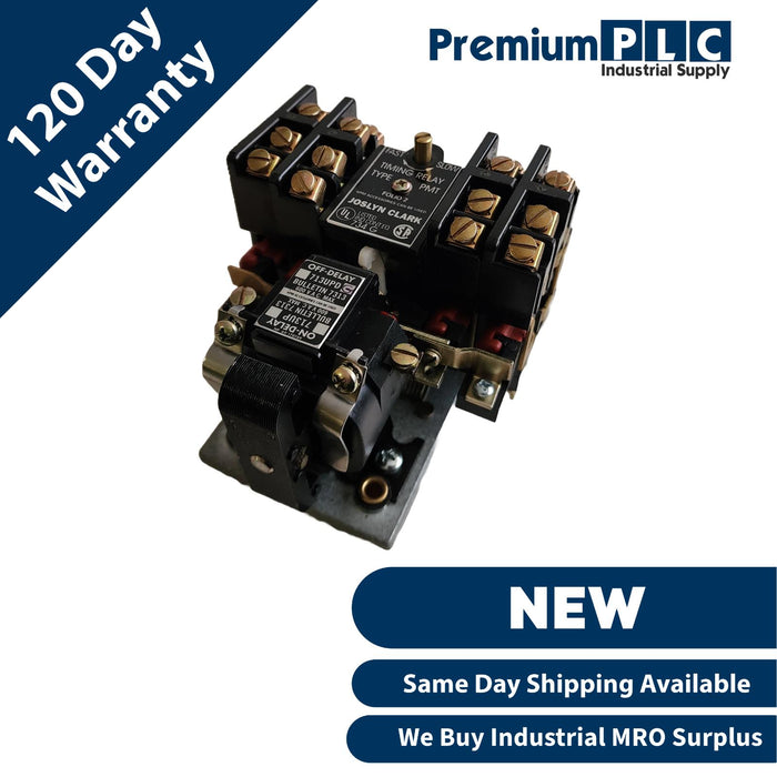 NEW JOSLYN CLARK 713UPDG-76 PMT PNEUMATIC TIMING RELAY 713UPDG76 COIL 120V