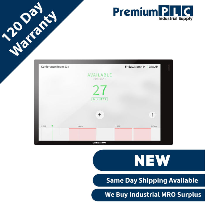 NEW CRESTRON TSW-770-B-S 7" WALL MOUNT TOUCH SCREEN, BLACK SMOOTH 6510813