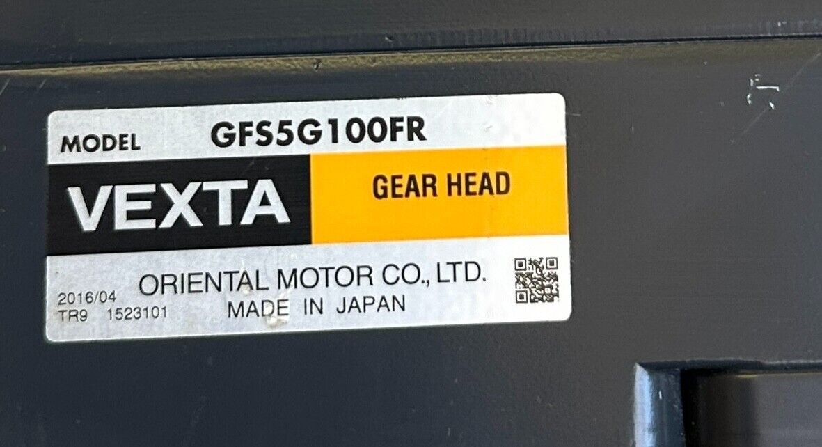 ORIENTAL MOTOR VEXTA BXM5120-GFS / GFS5G100FR BRUSHLESS DC MOTOR W/ GEAR HEAD