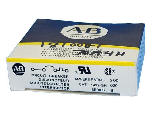NIB ALLEN BRADLEY 1492-GH020 CIRCUIT BREAKER SER. B