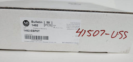 BOX OF 50 NEW ALLEN BRADLEY 1492-EBP6T END BARRIERS SER. A