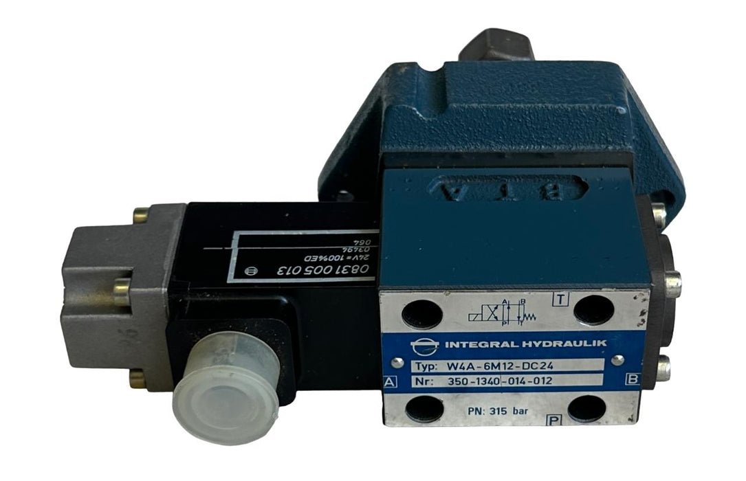 NEW INTEGRAL HYDRAULIK W4A-6M12-DC24 / 350-1340-014-012 VALVE 0831005013 COIL