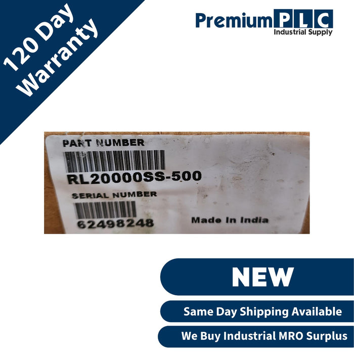 NEW RICE LAKE RL20000SS-500 STAINLESS STEEL S-BEAM LOAD CELL CAP 500LBS PN 46504