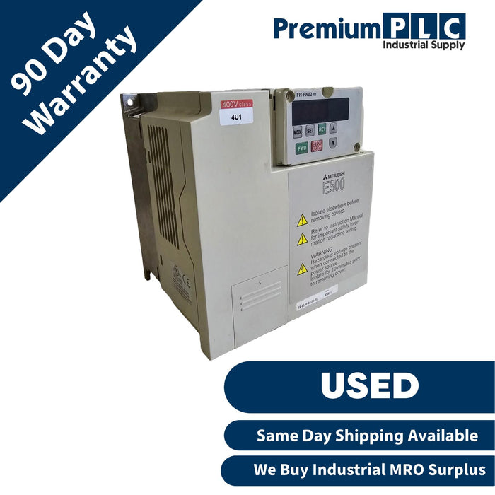 USED MITSUBISHI ELECTRIC FR-E540-0.75K-EC FREQROL FR-E500 VFD/VSD .75kW/1HP