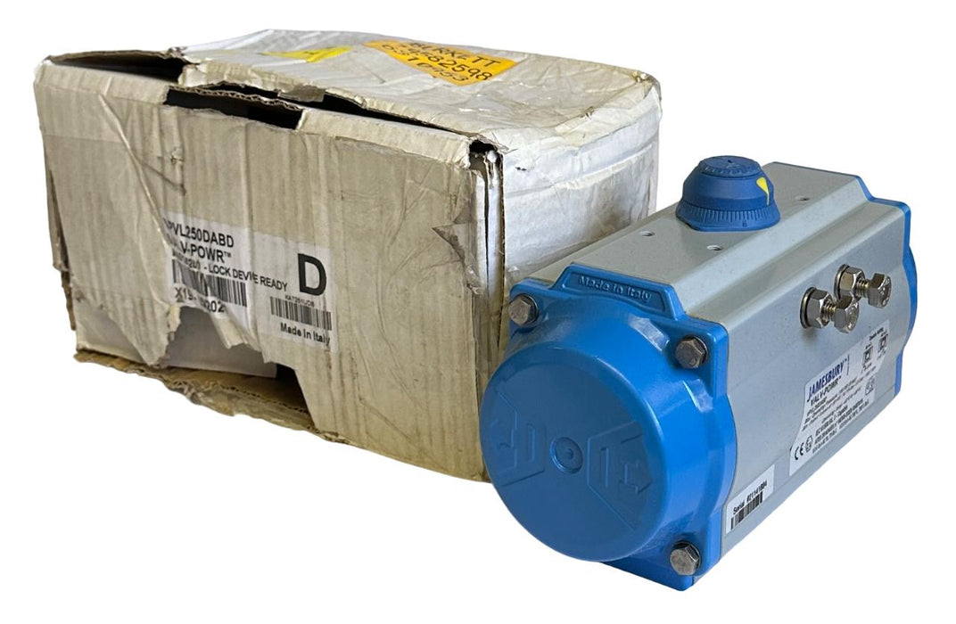 NEW JAMESBURY VPVL250DABD VALV-POWR PNEUMATIC ACTUATOR DOUBLE-ACTING 116PSI NOS