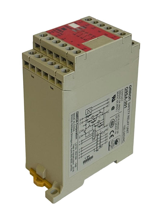 NEW OMRON STI G9SA-301 / G9SA301 SAFETY MONITORING RELAY UNIT 100/240VAC G9SA