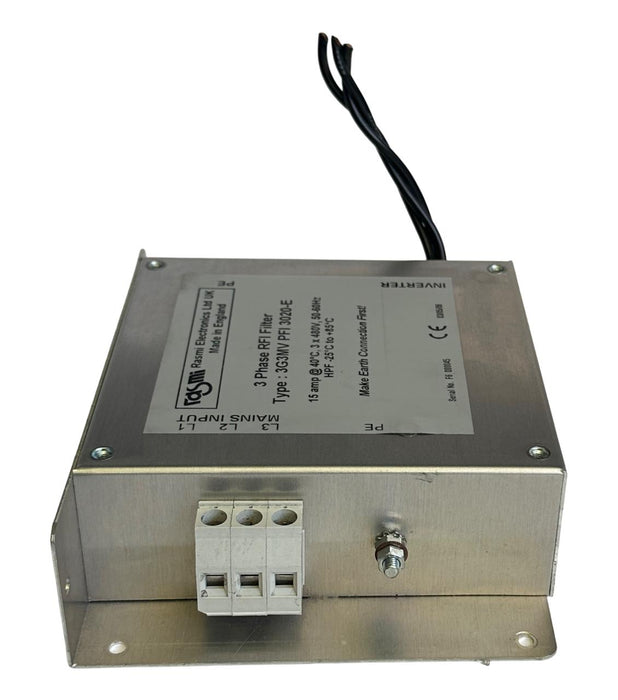 OMRON RASMI ELECTRONICS 3G3MV PFI 3020-E 3-PHASE RFI FILTER 15A 480V 50/60Hz