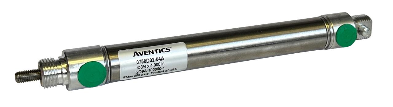 NEW AVENTICS 0750D02-04A / 0750D0204A PNEUMATIC CYLINDER 3/4 x 4'' 2D9A-100000-1