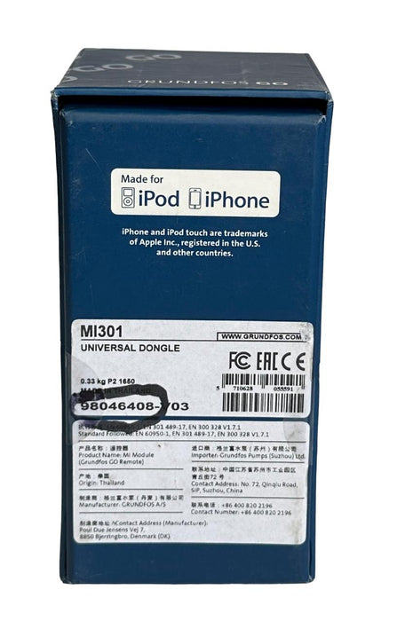 NEW GRUNDFOS MI301M01 / 98046408 V03 GO REMOTE UNIVERSAL DONGLE MI301 NOS