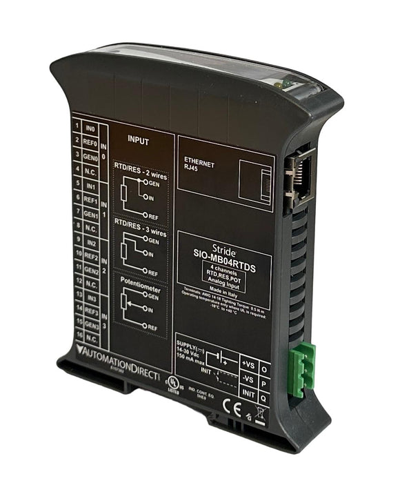 NEW AUTOMATION DIRECT STRIDE SIO-MB04RTDS / SIOMB04RTDS 4-CH RTD/IN MODULE ENet