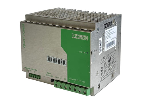 PHOENIX CONTACT QUINT-PS-100-240AC/24DC/20A POWER SUPPLY UNIT 24VDC/20A 2938620