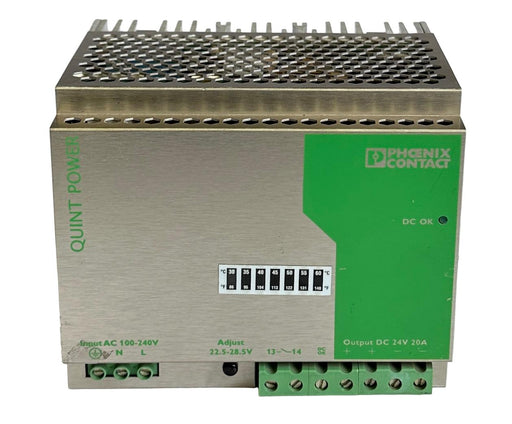 PHOENIX CONTACT QUINT-PS-100-240AC/24DC/20A POWER SUPPLY UNIT 24VDC/20A 2938620