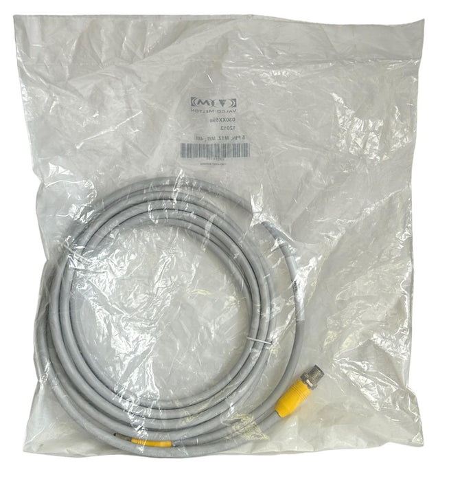 NEW VALCO MELTON / CINCINNATI 030XX594 5-PIN M12 M/F 4M CONNECTOR CABLE SEALED