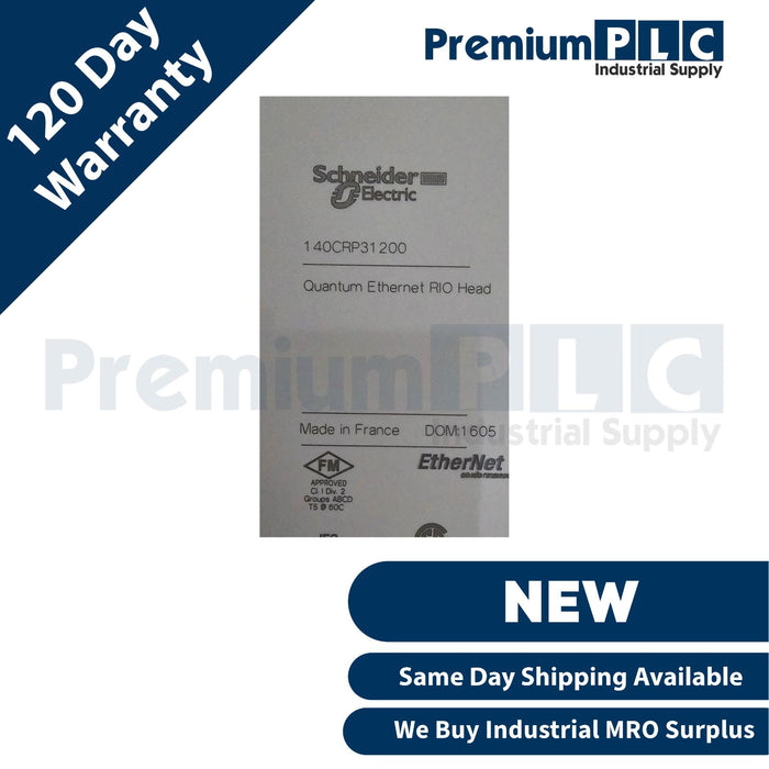 NEW SCHNEIDER ELECTRIC MODICON 140CRP31200 Quantum E/NET RIO HEAD 140-CRP-312-00