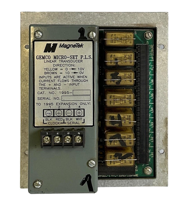 MagneTek GEMCO 1995- PLS MICRO-SET PROGRAMMABLE LIMIT SWITCH LINEAR TRANSDUCER