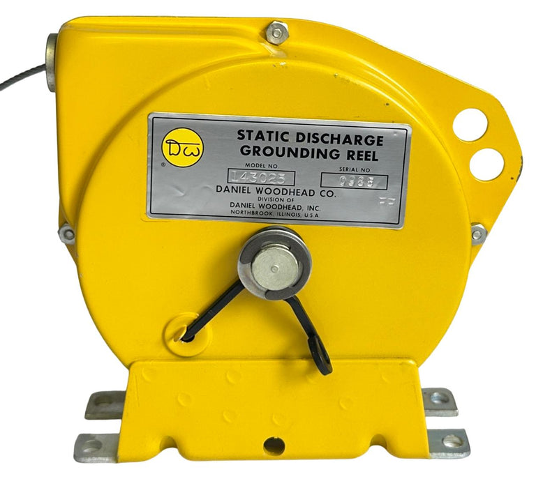 NEW DANIEL WOODHEAD 143025 STATIC DISCHARGE GROUNDING REEL 25FT CABLE NOS