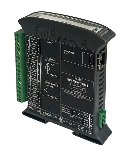 AUTOMATION DIRECT STRIDE SIO-MB08THMS / SIOMB08THMS 8-CH TC/mV ANALOG INPUT ENET