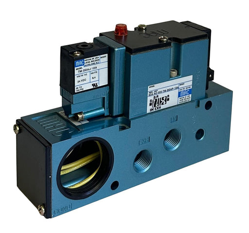 NEW MAC 82A-AC-000-TM-DDAP-1DA / 82A-0A-BKA SOLENOID VALVE AND BASE TM-DDAJ-1DA