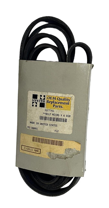 NEW HYSTER 1377761 / HY1377761 OEM MICRO V 6 RIB BELT FOR FORKLIFT