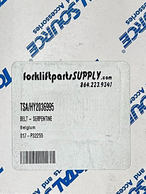 NEW TOTAL SOURCE HYSTER 2036995 / HY2036995 OEM SERPENTINE BELT FORKLIFT 6PK2490