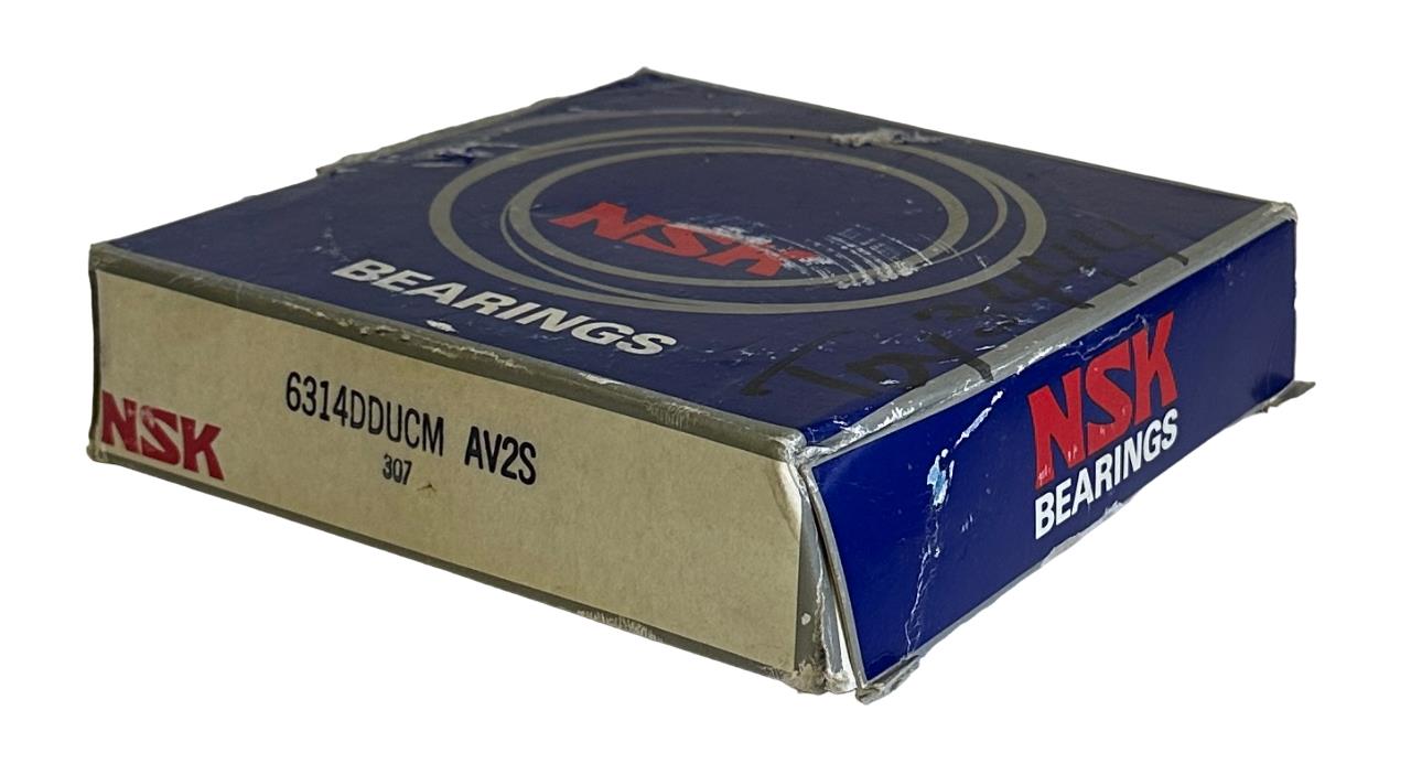 NEW NSK 6314DDUCM-AV2S / 6314DDUCM SINGLE ROW DEEP GROOVE BALL BEARING