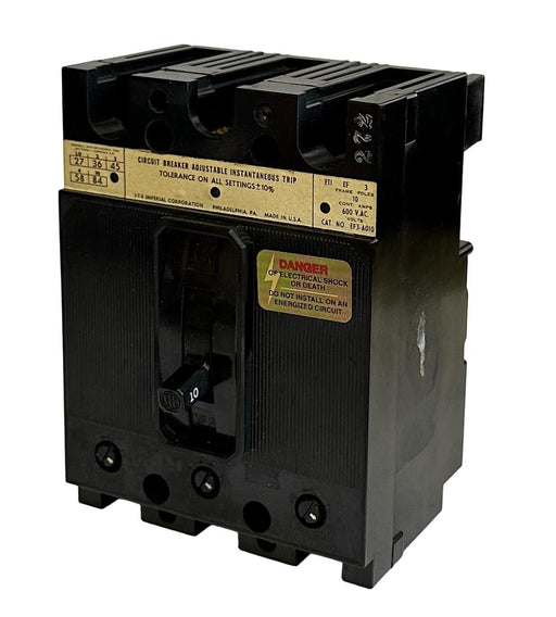 NEW ITE EF3-A010 / EF3A010 CIRCUIT BREAKER W/ ADJUSTABLE INSTANTANEOUS TRIP 600V