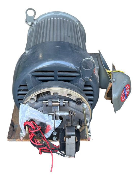 NEW US MOTORS A893A UNIMOUNT 125 MOTOR 2HP 3-PH W/ 105633109001 SHUR STOP BRAKE