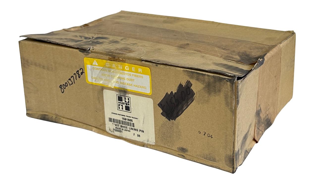 NEW HYSTER YALE 1591665 / 800137782 OEM BRAKE SHOE SET LINING KIT FOR FORKLIFT