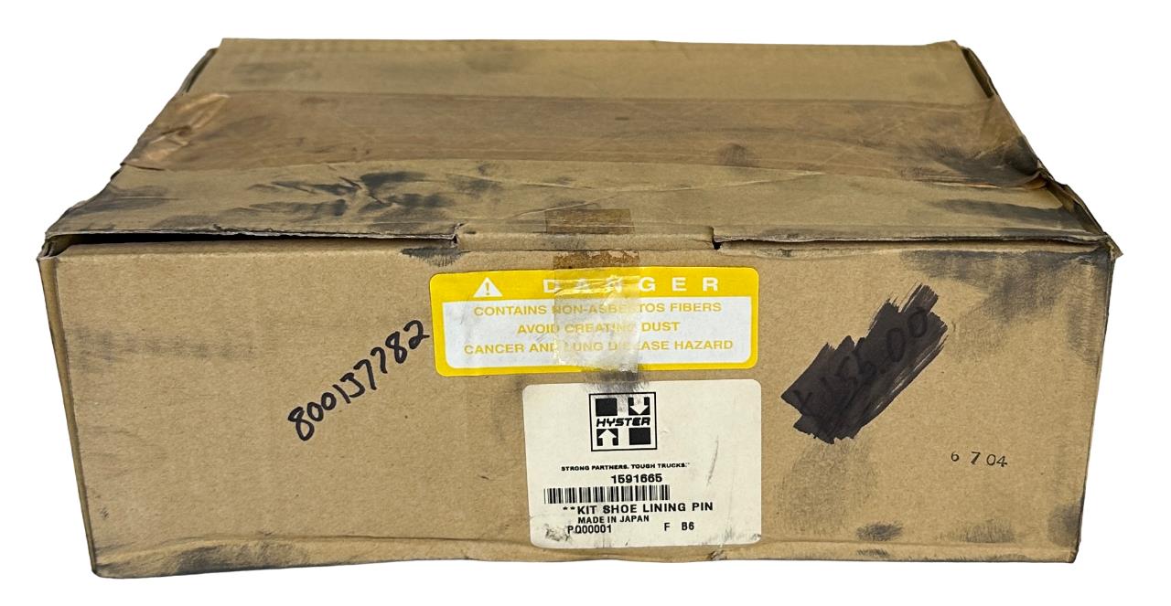 NEW HYSTER YALE 1591665 / 800137782 OEM BRAKE SHOE SET LINING KIT FOR FORKLIFT