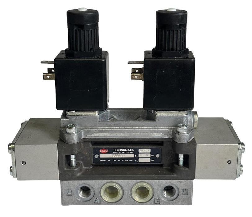 NEW HERION TECHNOMATIC 2550805 SOLENOID VALVE W/ 0200 48V COILS 50Hz 2-10BAR
