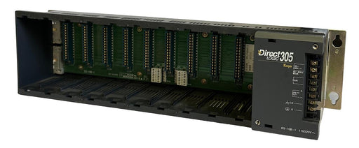 AUTOMATION DIRECT D3-10B-1 / D310B1 DIRECT LOGIC 305 KOYO 10-SLOT RACK 94-240VAC