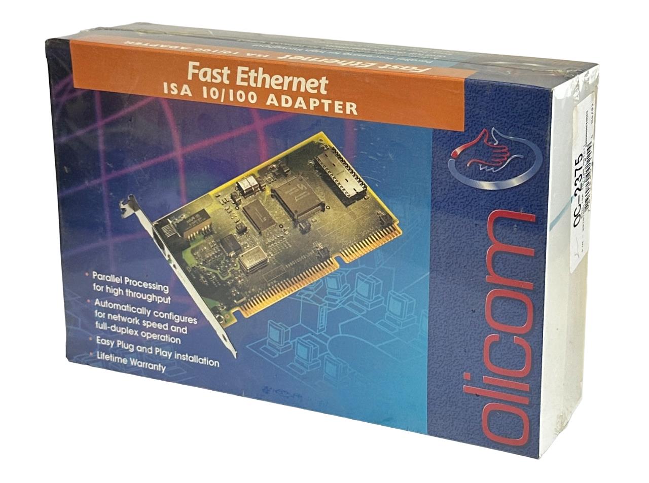 NEW SEALED OLICOM OC-2375 / 23751681 FAST EtherNet ISA 10/100 ADAPTER CARD
