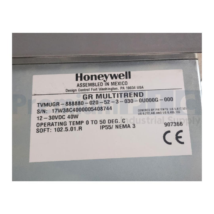HONEYWELL TVMUGR-888880-020-52-3-030-0U000G-000 MULTITREND GR GRAPHIC RECORDER