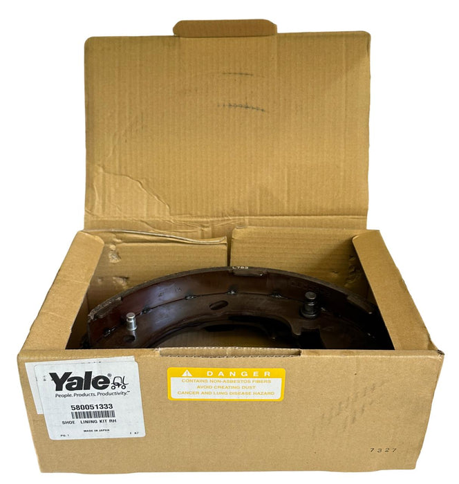 NEW YALE 580051333 / YT580051333 OEM SHOE AND LINING KIT RH FOR FORKLIFT