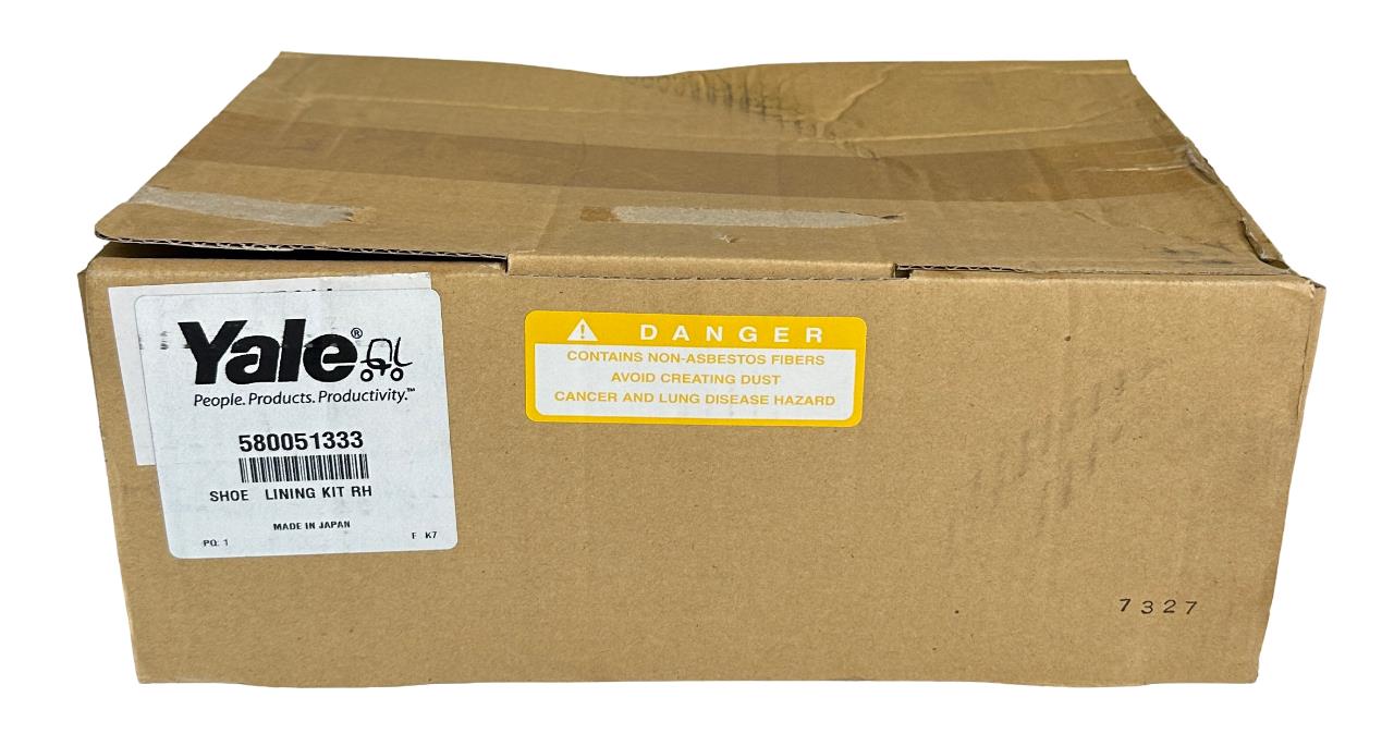 NEW YALE 580051333 / YT580051333 OEM SHOE AND LINING KIT RH FOR FORKLIFT